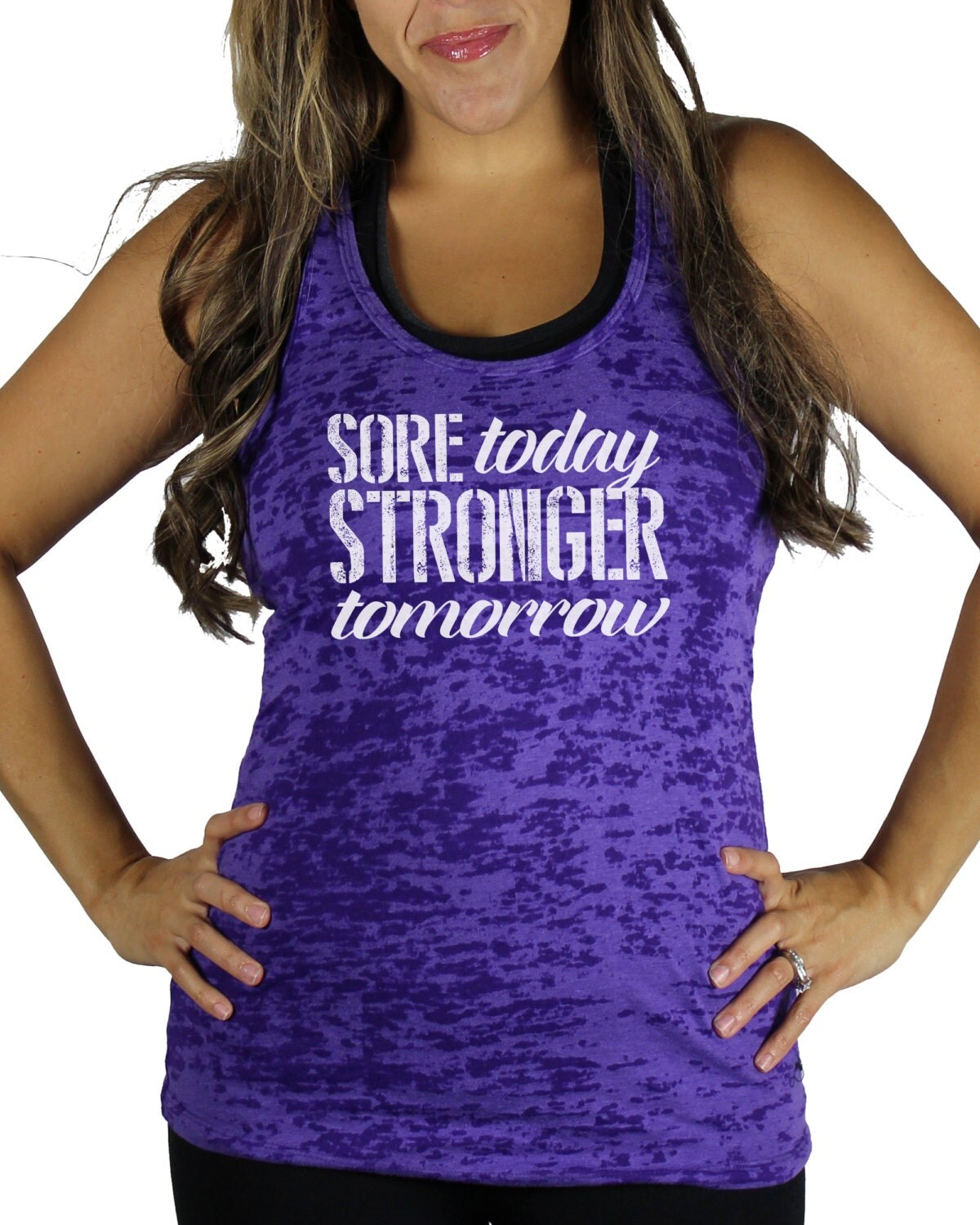 Sore Today Strong Tomorrow Womens Burnout Tank Top. size