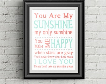 You Are My Sunshine Wall Decor you are my sunshine my only sunshine canvas word art custom You Are My Sunshine Wall Decor you are my sunshine my only sunshine canvas word art custom