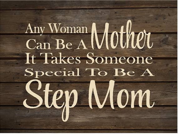 Anyone Mother Special To Be A Step Mom Wood Sign Canvas Wall 