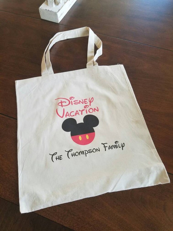 Disney Vacation Tote Bag personalized