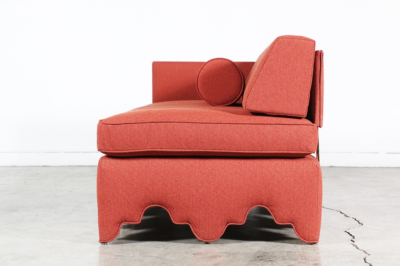 Vintage Moroccan Style Sofa with Brass Accents