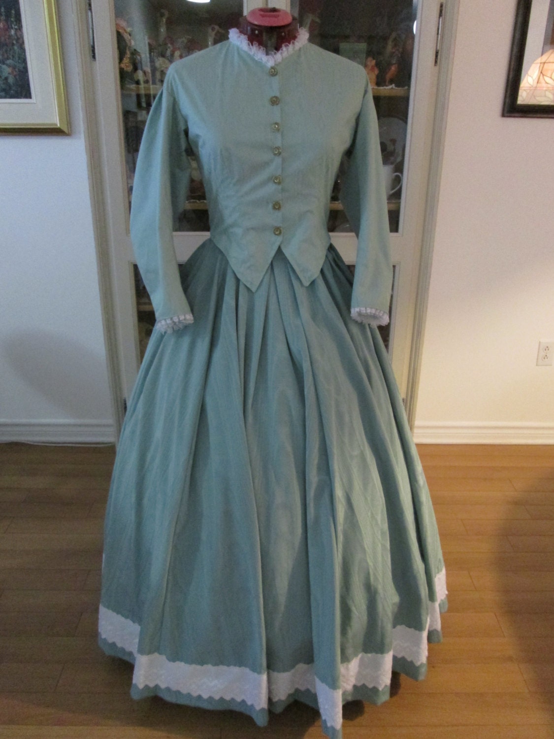 Civil War Day Dress 18601865 Woman Clothing Reduced price