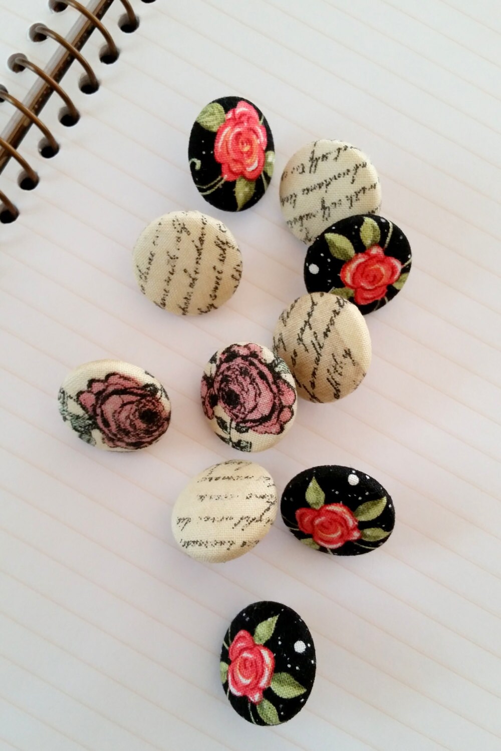 Fabric Tack Fastener Push Pin Decorative Pin by TheIvoryHydrangea