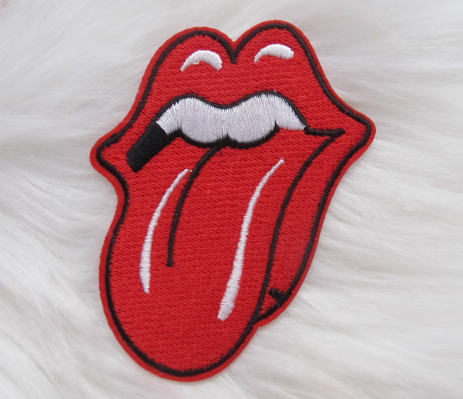 Embroidered Rolling Stones Iron On Patch