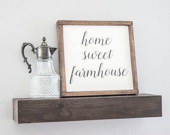 Farmhouse Decor- Home Sweet Farmhouse Sign- Modern Farmhouse- Farmhouse Sign- Rustic Decor- Home Sweet Home- Fixer Upper Style- Wall Decor