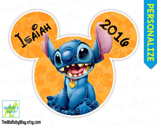 disney stitch iron on transfer
