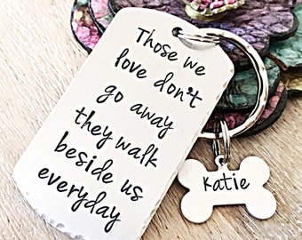 Pet Loss Keychain, Dog Loss Gift, Pet Memorial Keychain, Dog Memorial Gift, Dog Memorial Jewelry, Pet Sympathy Gift, Personalized Memorial
