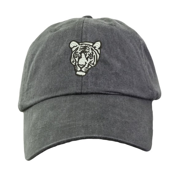 White Tiger Hat Embroidered. White Tiger Hat. Zoo Jungle