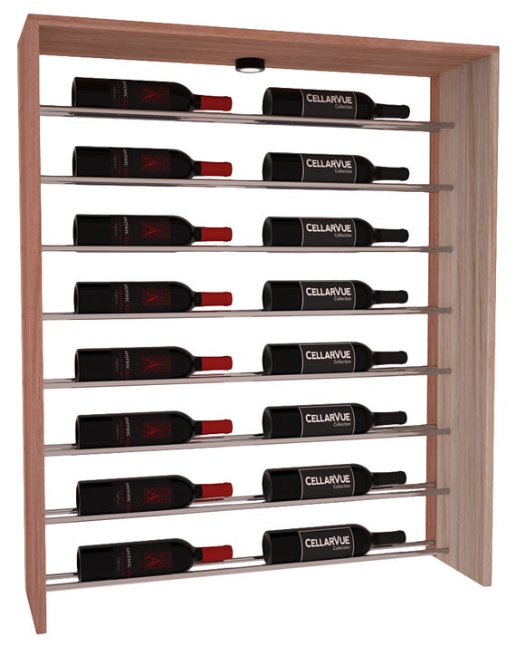 35 Top Horizontal Wine Rack Display Kit in Redwood. 13
