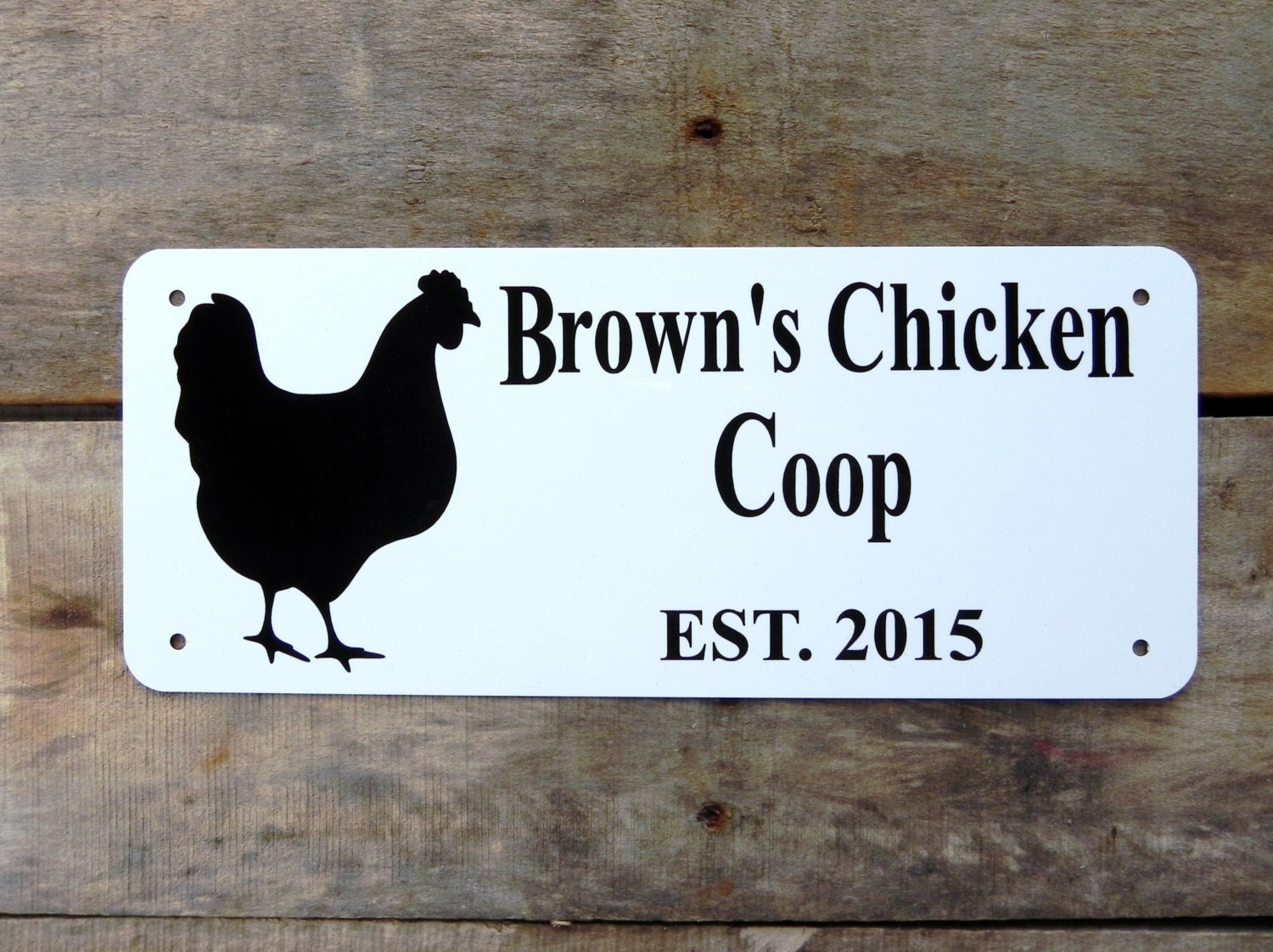 Personalized Chicken Coop SignRanch Sign Primitive Sign