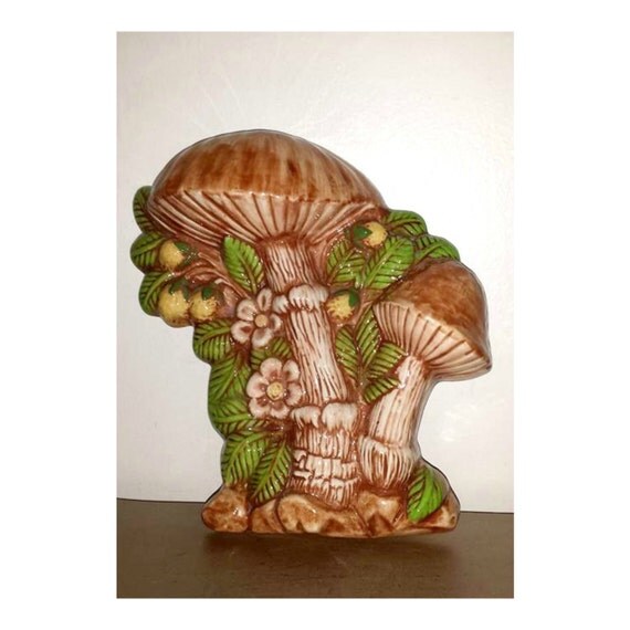 ceramic mushroom wall art