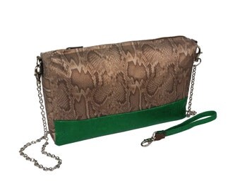 Pochette en cuir à chaîne - France Pochette en cuir à chaîne - France