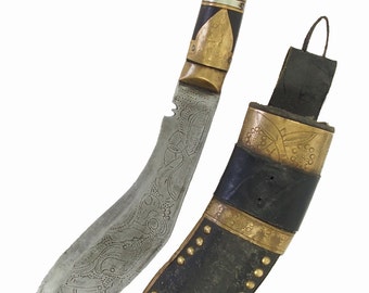 Gurkha kukri Knife Straigh Blade Islamic Short sword Dagger choora dagger Pesh kabze kukri Nepal No: MS/12