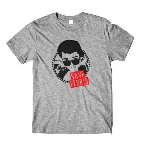 T-shirt Save Ferris Bueller's Day Off - Années 80 Rétro, Fruit Of The Loom, Coton, Plusieurs Couleurs