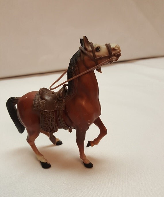 Vintage Toy Horse Hard Plastic Western Bridle and Saddle