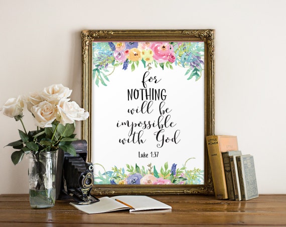 Bible verse Nursery bible verse Nursery art Inspirational