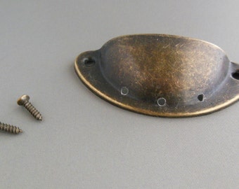 3 string Cigar box guitar DIY CBG tail piece diy antiqued look , cast iron with mounting screws