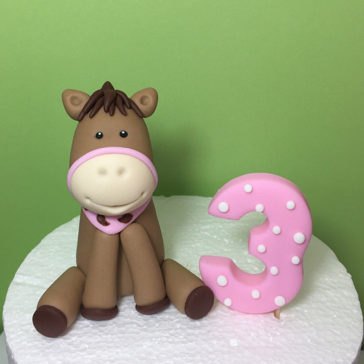 Fondant Horse Cake Topper. Edible Horse Cake Topper. Farm