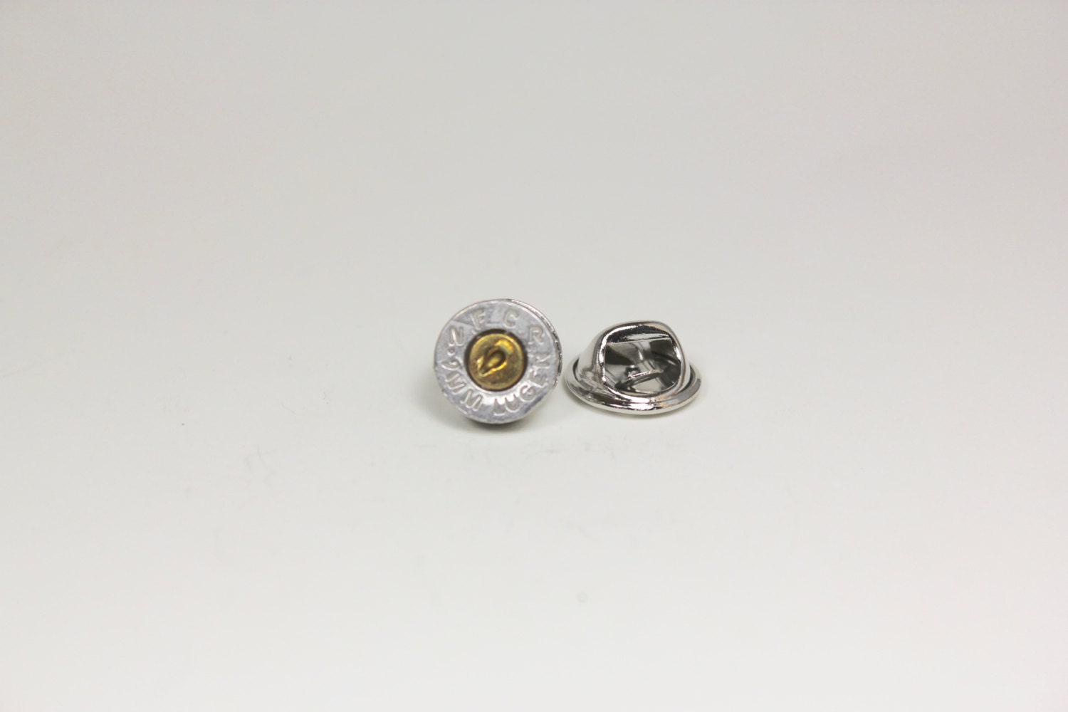 NFCR 9MM Luger Bullet Slice Tie Tack or Hat Pin: Federal