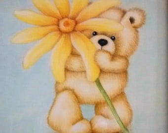 flower bear yellow