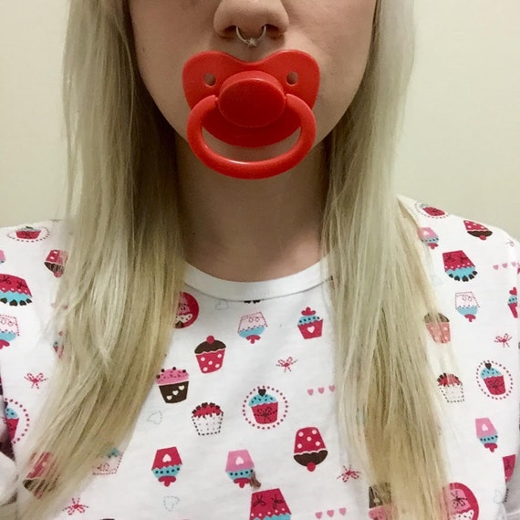 Adult Sized Peach Pacifier/Dummy For Adult by OnesiesDownunder