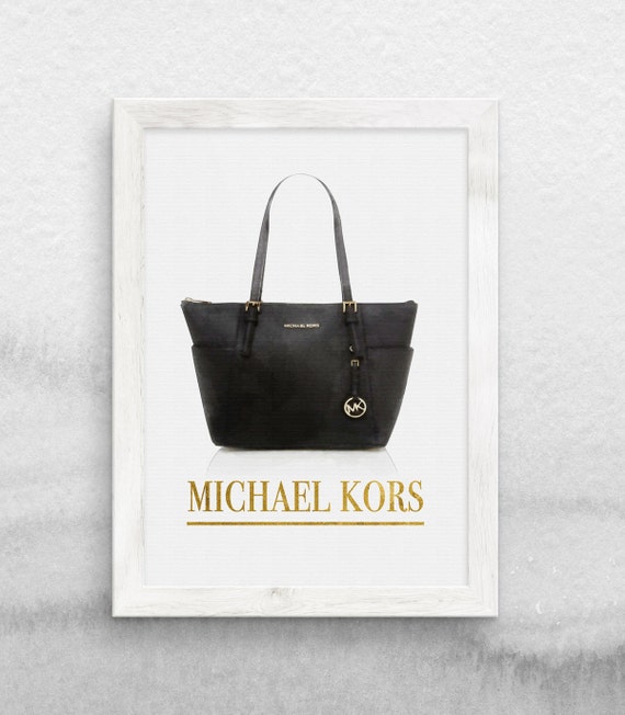Michael Kors Bag art printed Large Fashion wall art by ZJStudio