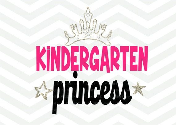 Kindergarten SVG Cutting File Kindergarten Princess SVG Back
