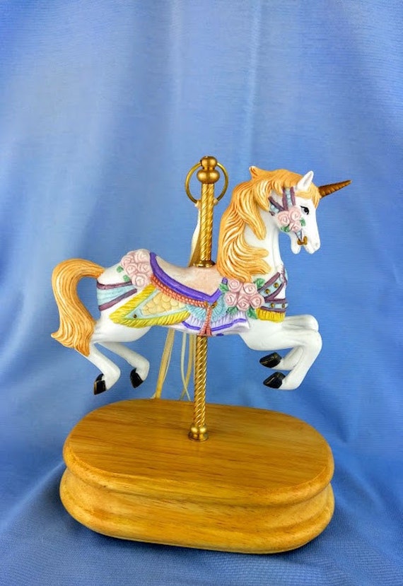 carousel unicorn soft toy