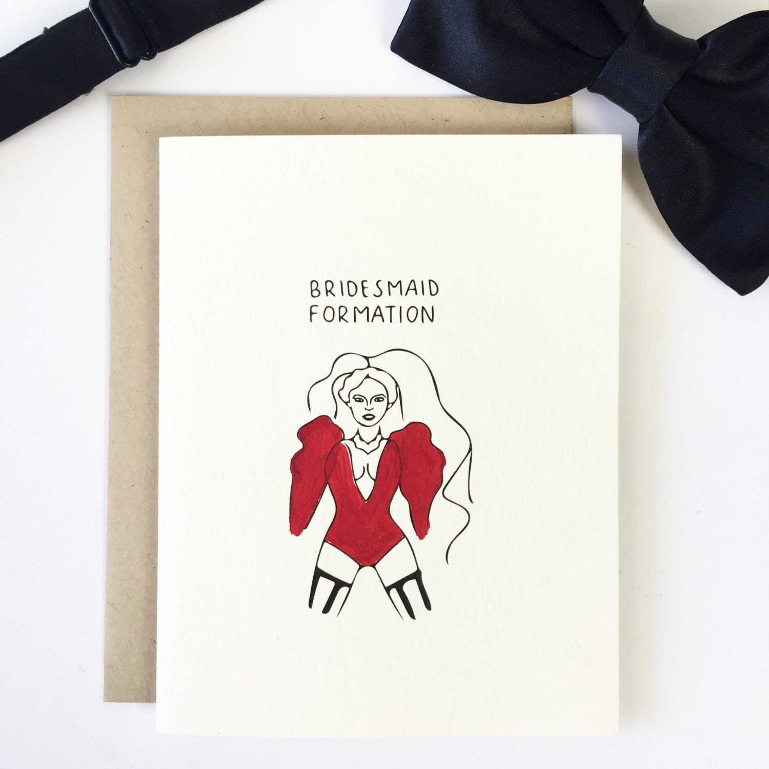 Funny BRIDESMAID CARD Bey Bachelorette Card Bridesmaid