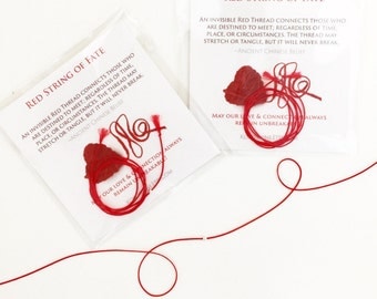 Red String of Fate Red String Bracelet Couples Bracelet Anniversary Gift His and Her Bracelet Couples Gift Set Boyfriend Girlfriend Bracelet
