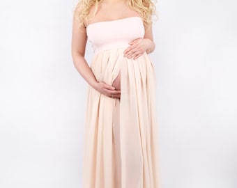 Maternity dress SIMPLICITY,maternity gown,maternity photo shoot,UK seller,photo prop,pregnancy gown,baby shower dress