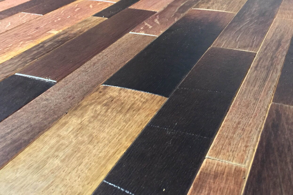 Wine Soaked Wine Barrel Flooring 12sf