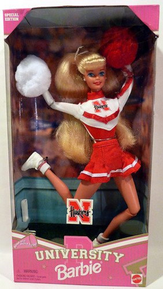 1996 Nebraska Huskers University Barbie Cheerleader Special