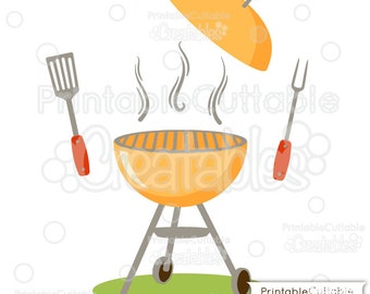 BBQ Grill SVG Cut Files & Clipart Set E133 - Includes Limited Commercial Use!