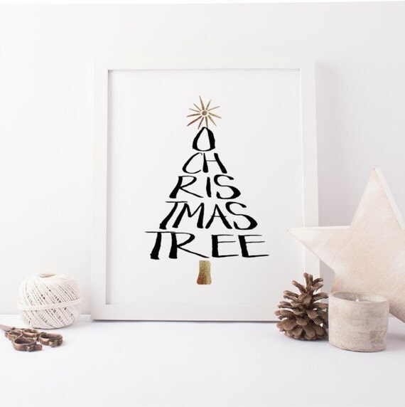 o christmas tree holiday wall art print modern christmas o christmas tree holiday wall art print modern christmas