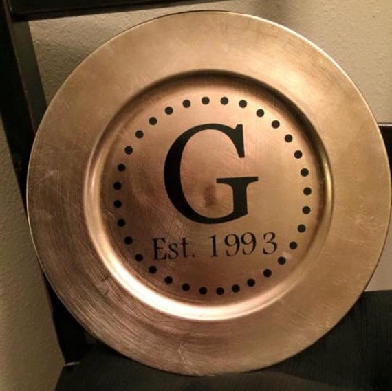 Custom Charger Plate