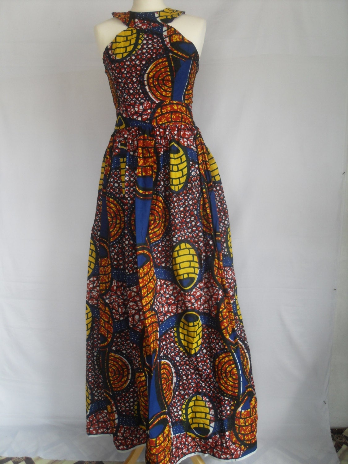 Ankara sleeveless gowns Clearance