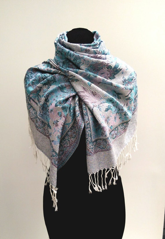 Gray Pashmina scarf mother's day gift Gray and by ScarfinityLLC