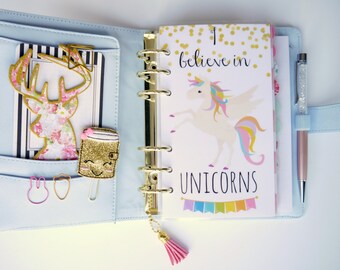 I Believe In Unicorns Personal, A5 and Pocket Size Planner Dashboards