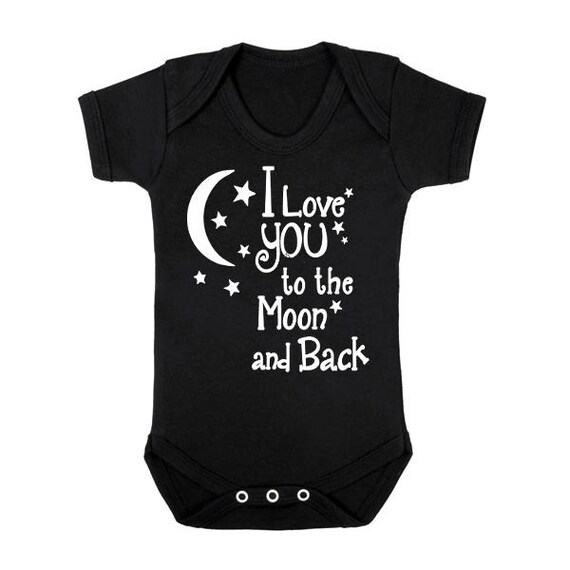 Download I Love you to the Moon and Back Onesie / Funny Baby Onesie