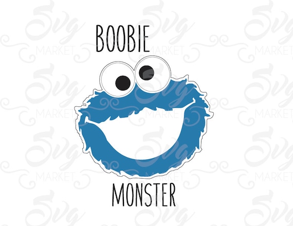 Cookie Monster Cuttable Design File SVG EPS JPG by SvgMarketFiles