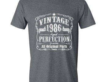 1986 31st Birthday gift ,Dirty Thirty,Turning 31 , 31 Years Old ,Tshirt, gift for 31 year old,31st Birthday Shirt,Dirty Thirty GRAY 1986