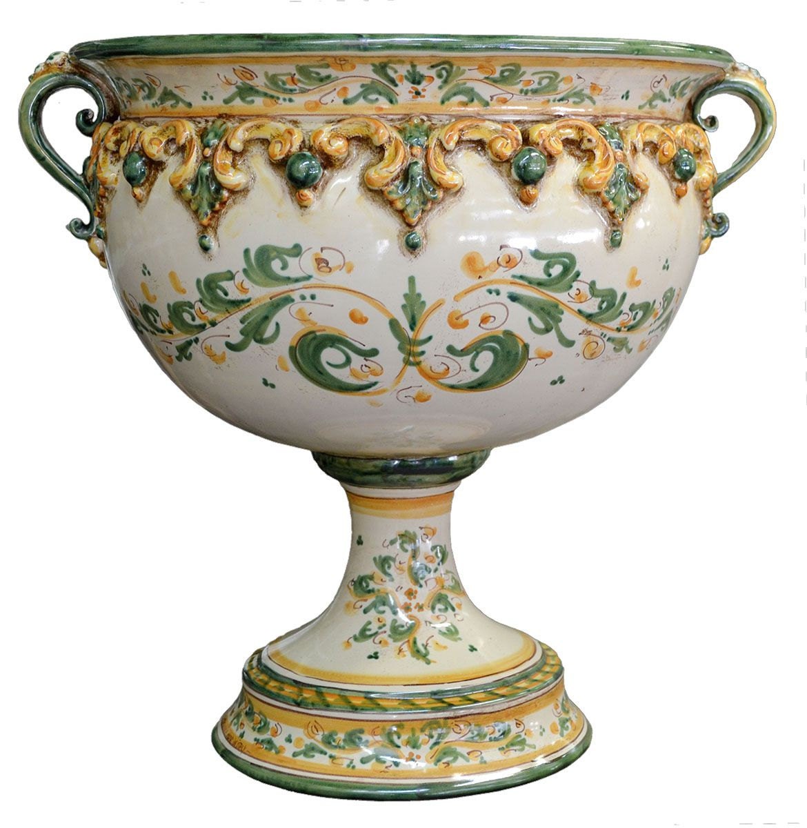 Bowl large centerpieces italian ceramic and pottery