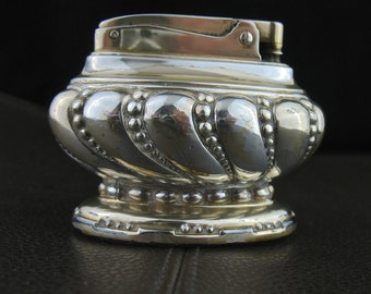 Vintage Ronson Silver Plated Lighter, Ronson Crown Lighter, Tobacciana, Vintage Lighter, Collectible Silver Plated Lighter, Ronson Lighter