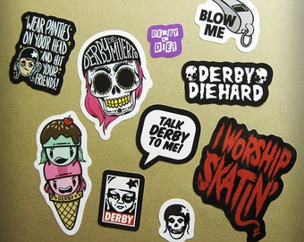 Roller Derby Vinyl Sticker Sheet