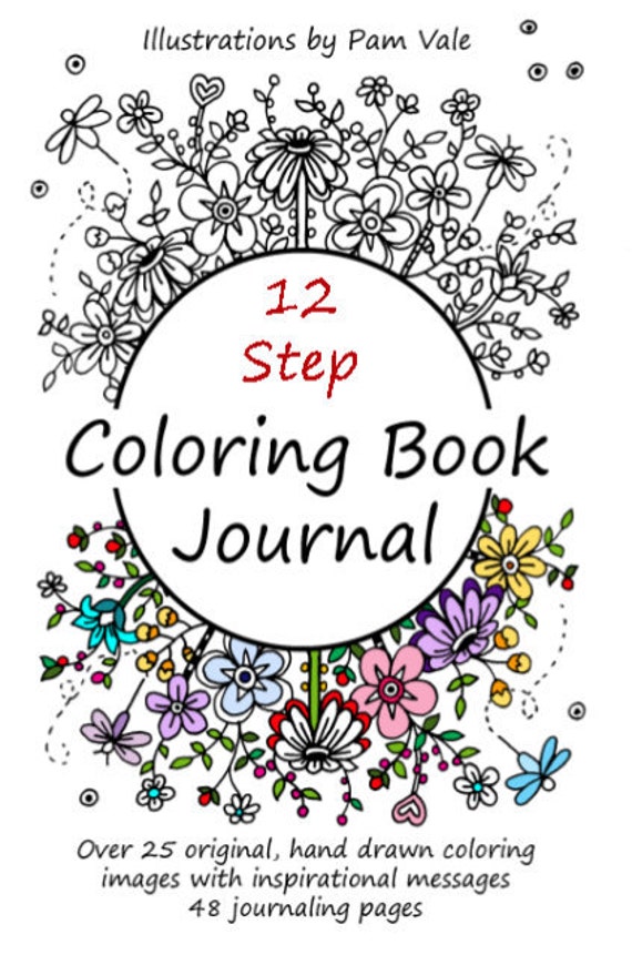 Digital Download 12 Step Recovery Coloring Book Journal