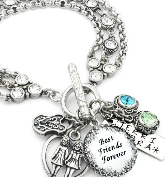 The Ultimate Best Friends Charm Bracelet by BlackberryDesigns