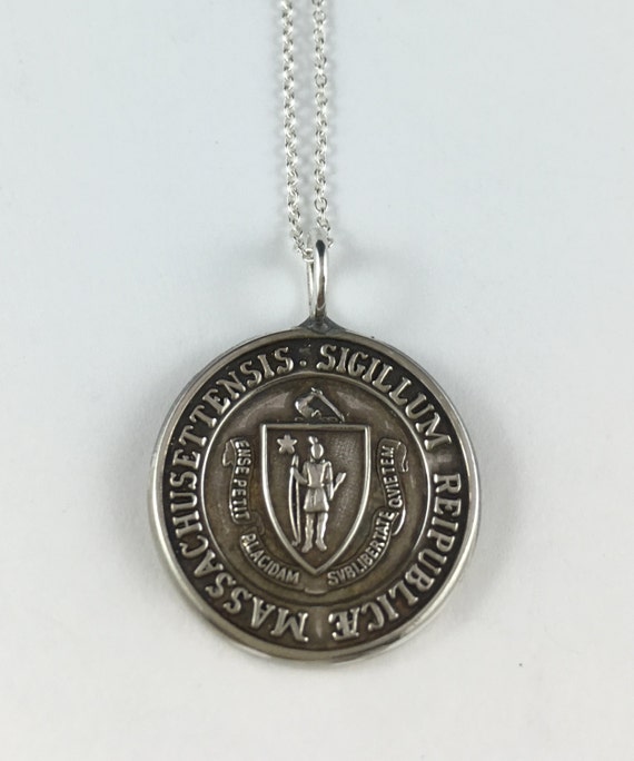 Massachusetts Necklace Massachusetts Jewelry Massachusetts