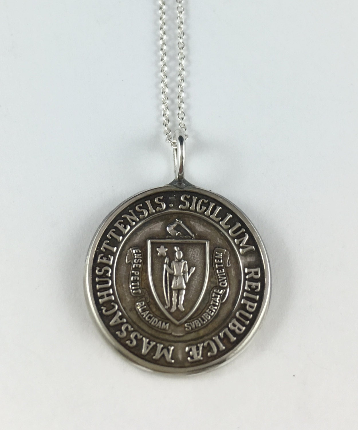 Massachusetts Necklace Massachusetts Jewelry Massachusetts
