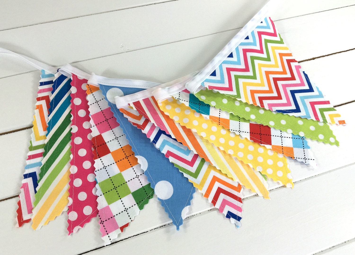 Birthday Decoration Fabric Banner Bunting Photography Prop